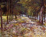 Avenue in the Voyer d'Argenson Park at Asnieres by Vincent van Gogh